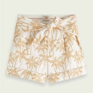 Scotch & Soda Palm Tree Embroidered Shorts